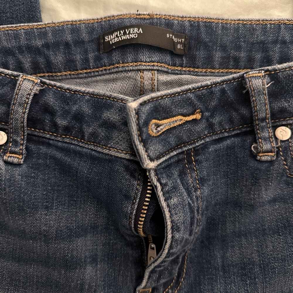 Simply Vera Vera Wang Indigo Straight Jeans